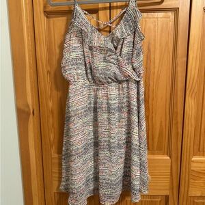 Lush Multicolor Strappy Casual Dress